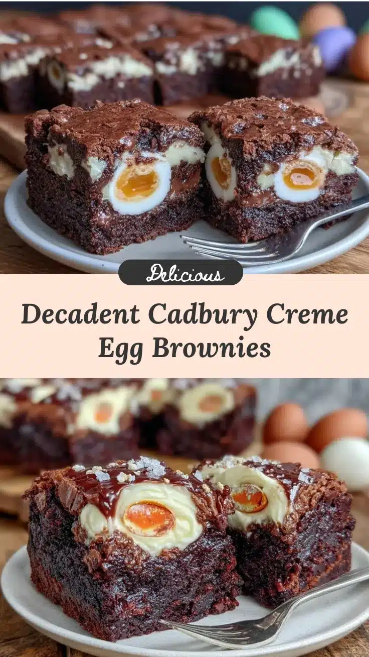 Cadbury Creme Egg Brownies recipe