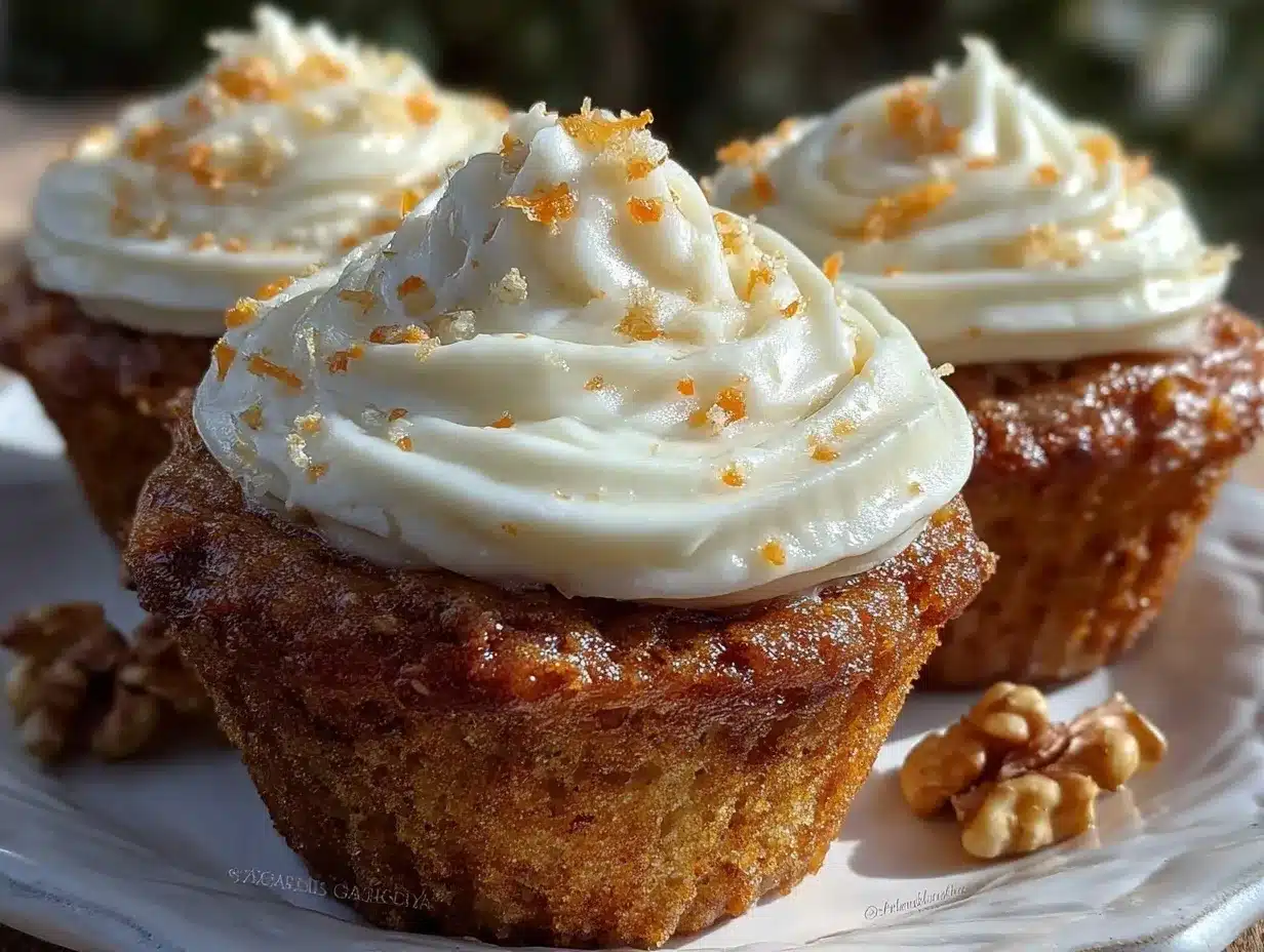 carrot cake cupcakes preparation steps