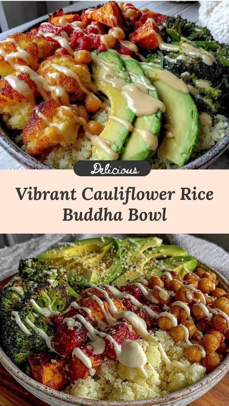 cauliflower rice buddha bowl recipe