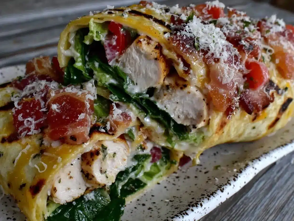 chicken Caesar wrap recipe easy preparation steps