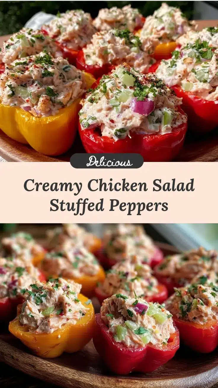 chicken salad stuffed mini peppers recipe