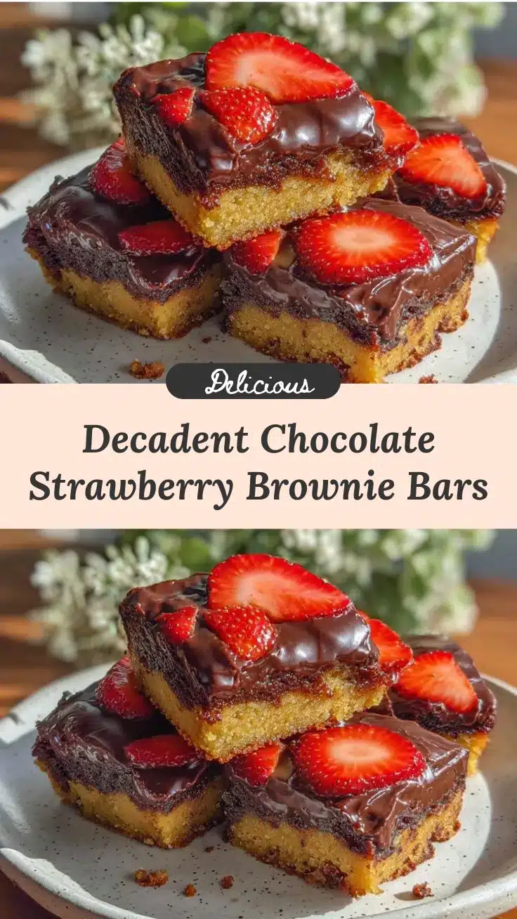 chocolate-covered strawberry golden brownie bars recipe