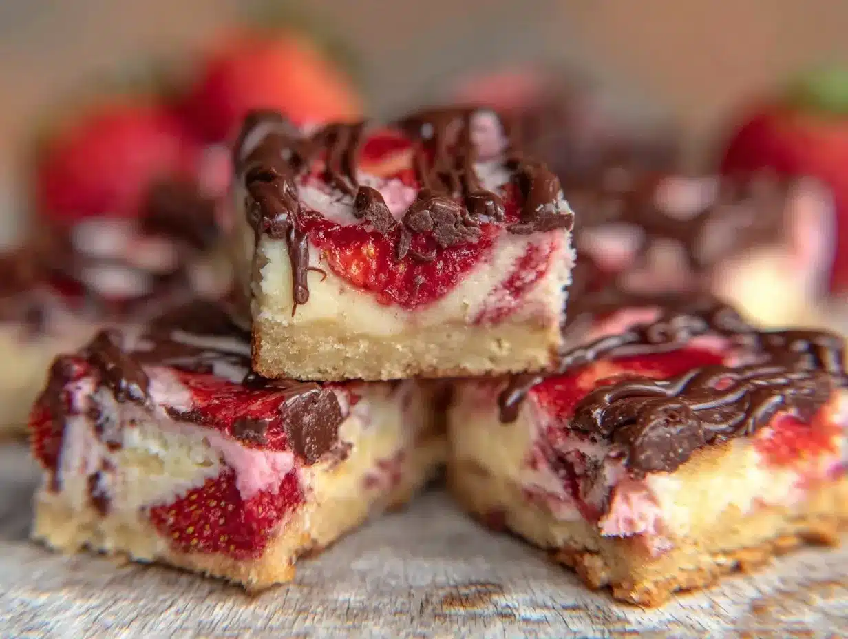 chocolate-covered strawberry ice cream cookie bars preparation steps