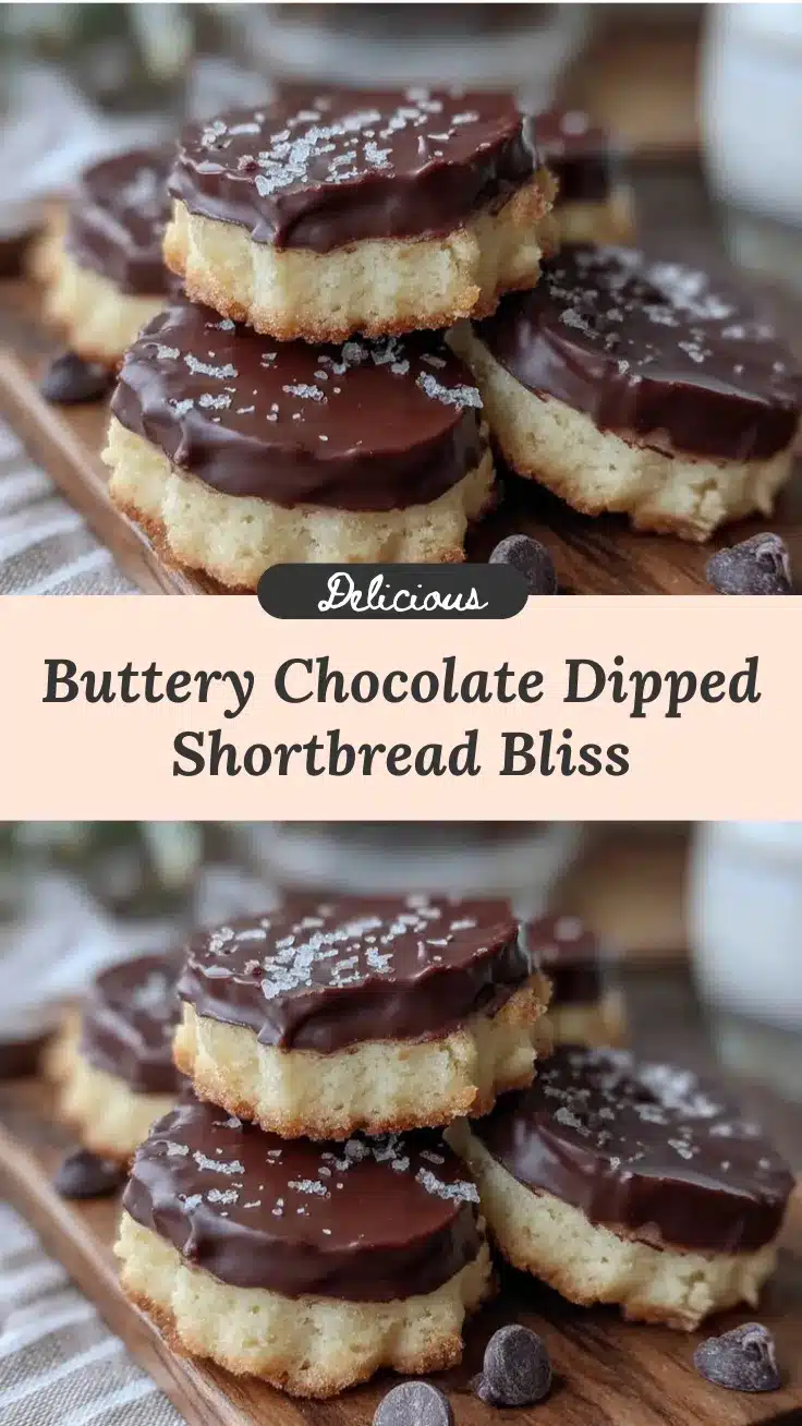 chocolate dipped shortbread cookies recipe