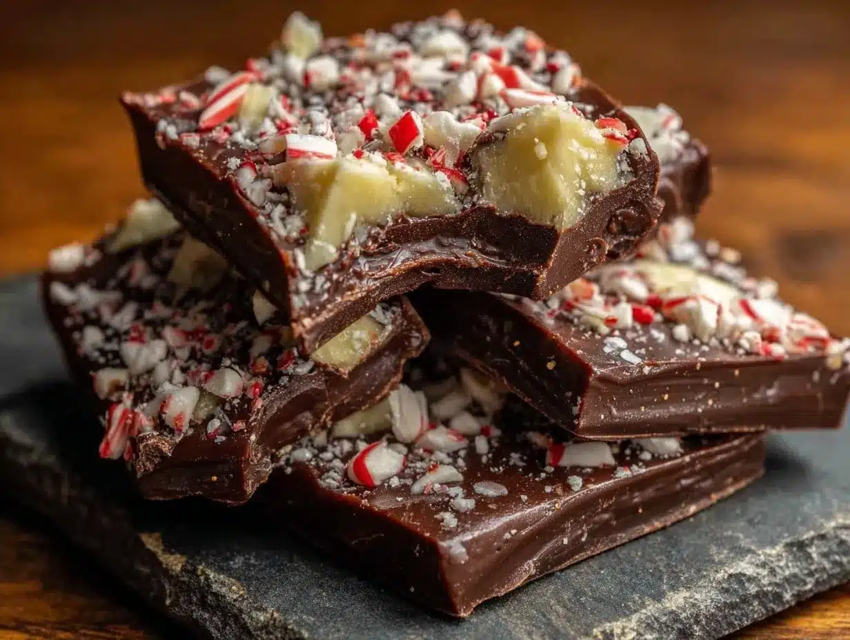 chocolate peppermint bark cookies preparation steps