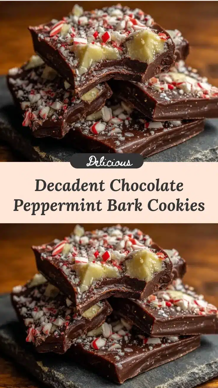 chocolate peppermint bark cookies recipe