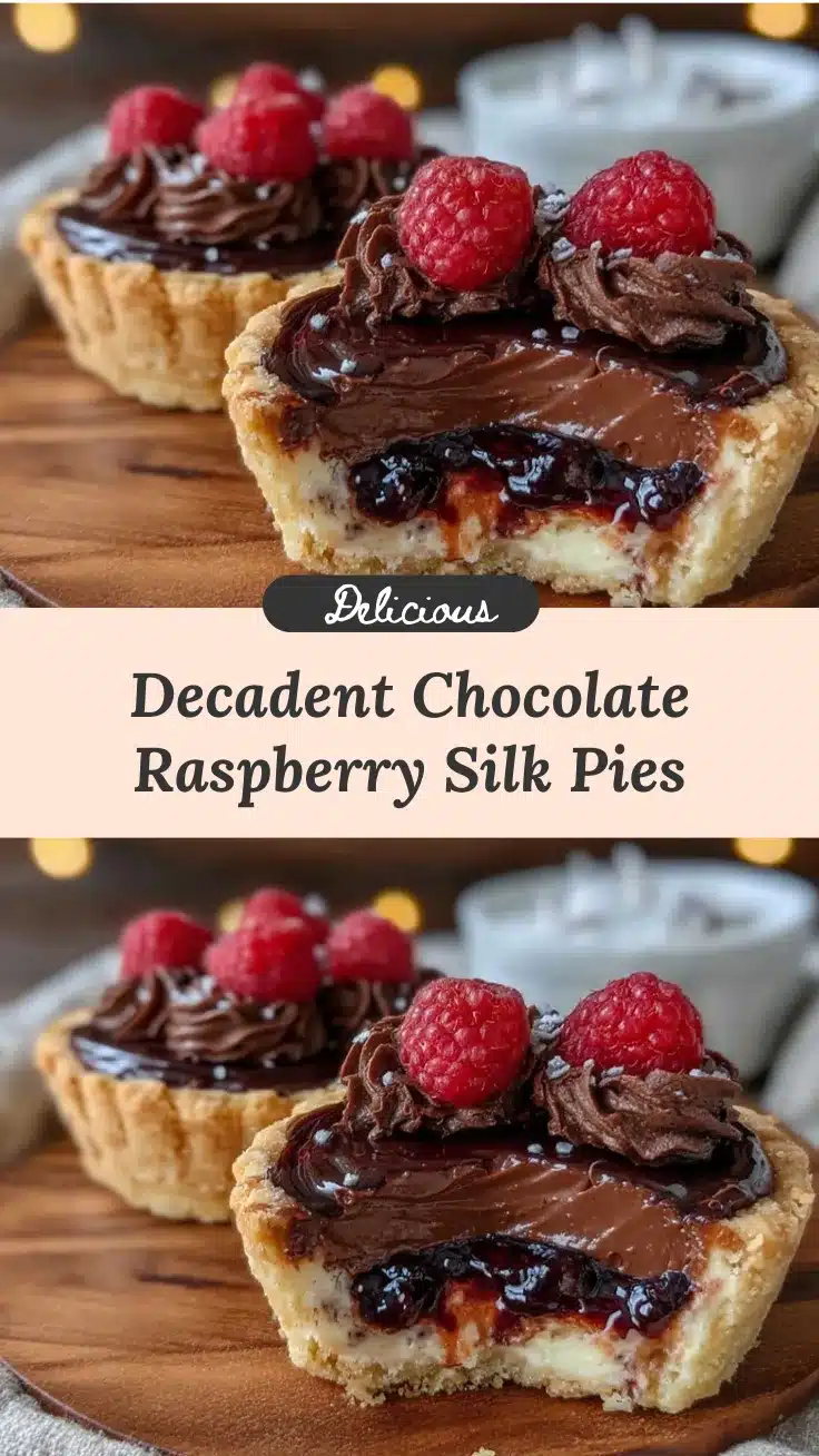 chocolate raspberry silk pies recipe