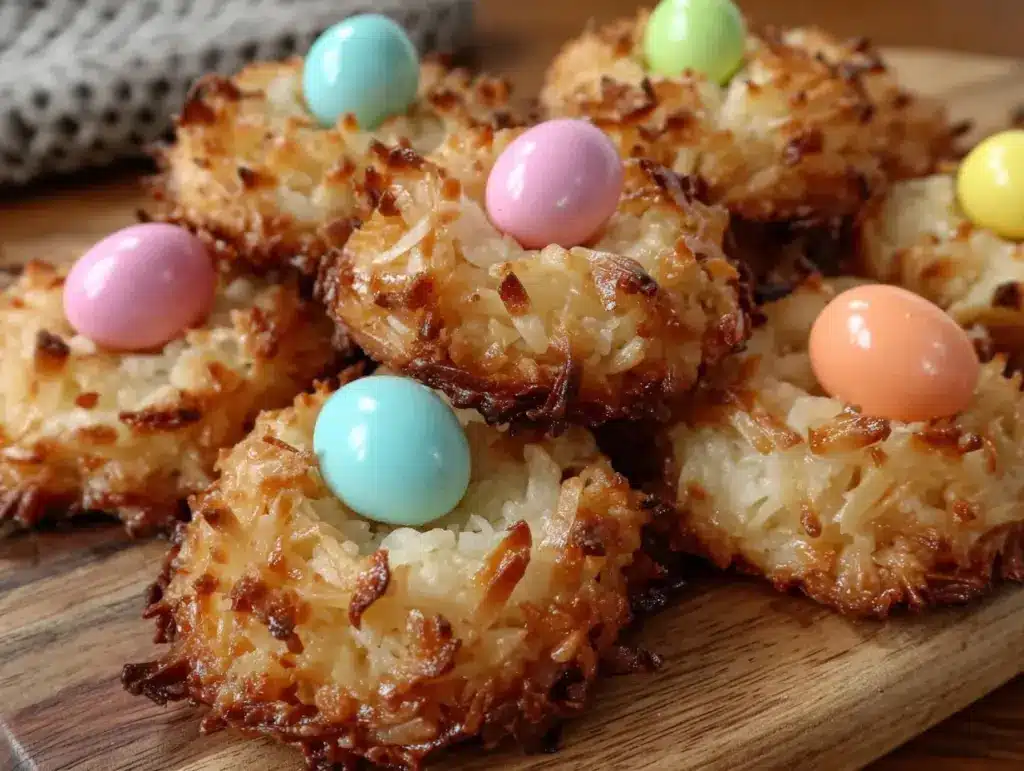 coconut nest cookies - featured image
