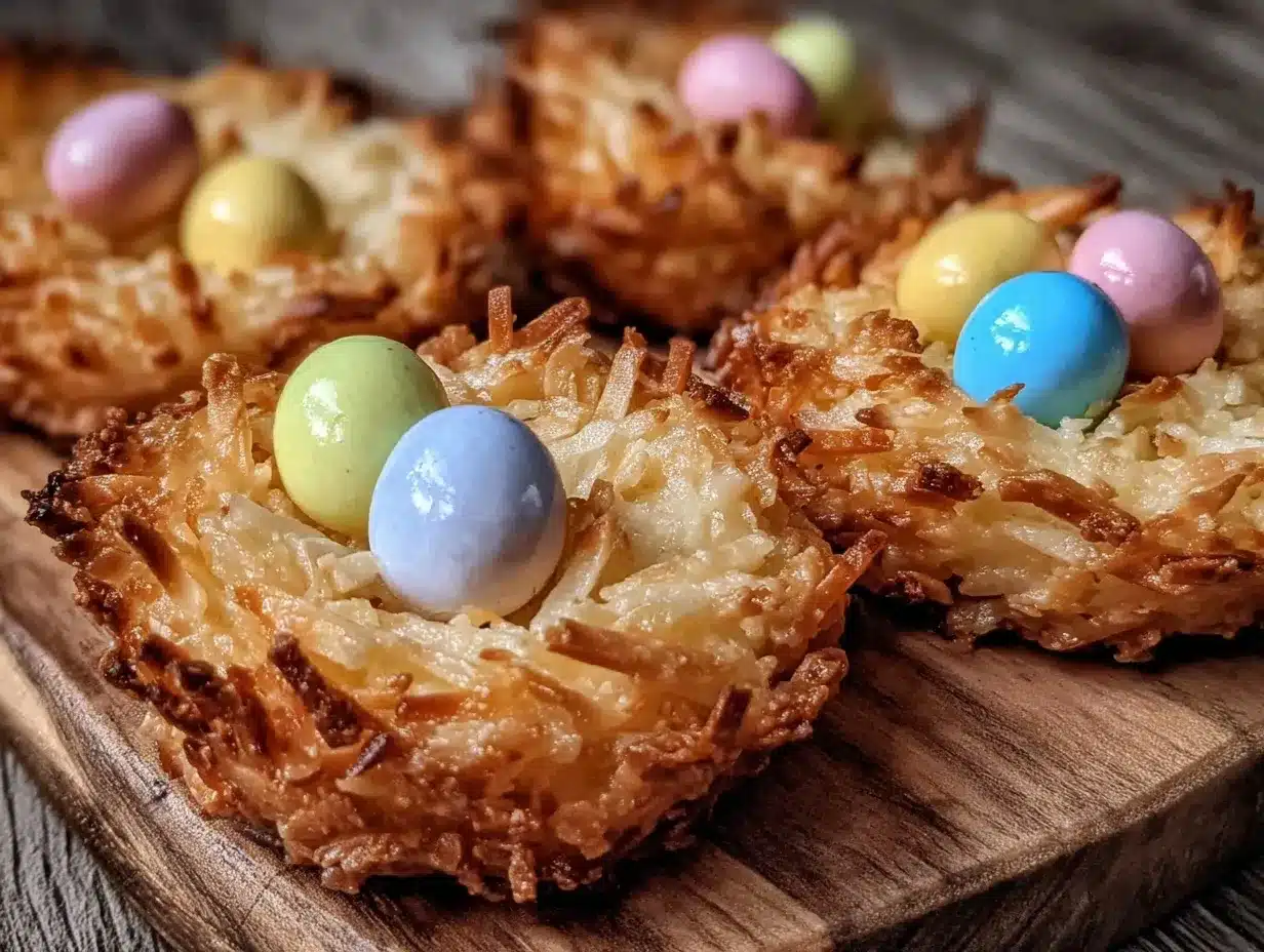 coconut nest cookies preparation steps
