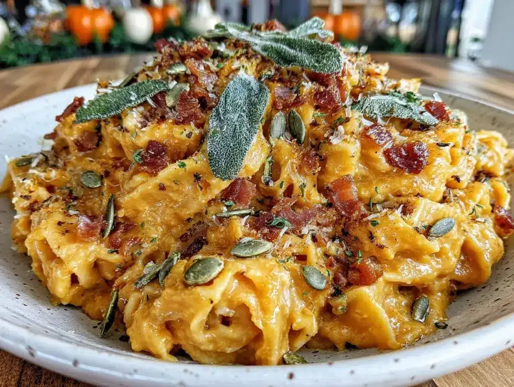 creamy pumpkin pasta - featured image