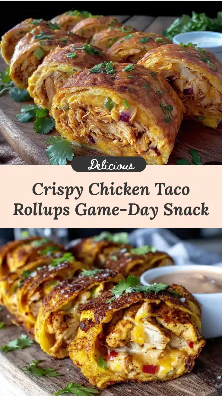crispy chicken taco rollups recipe