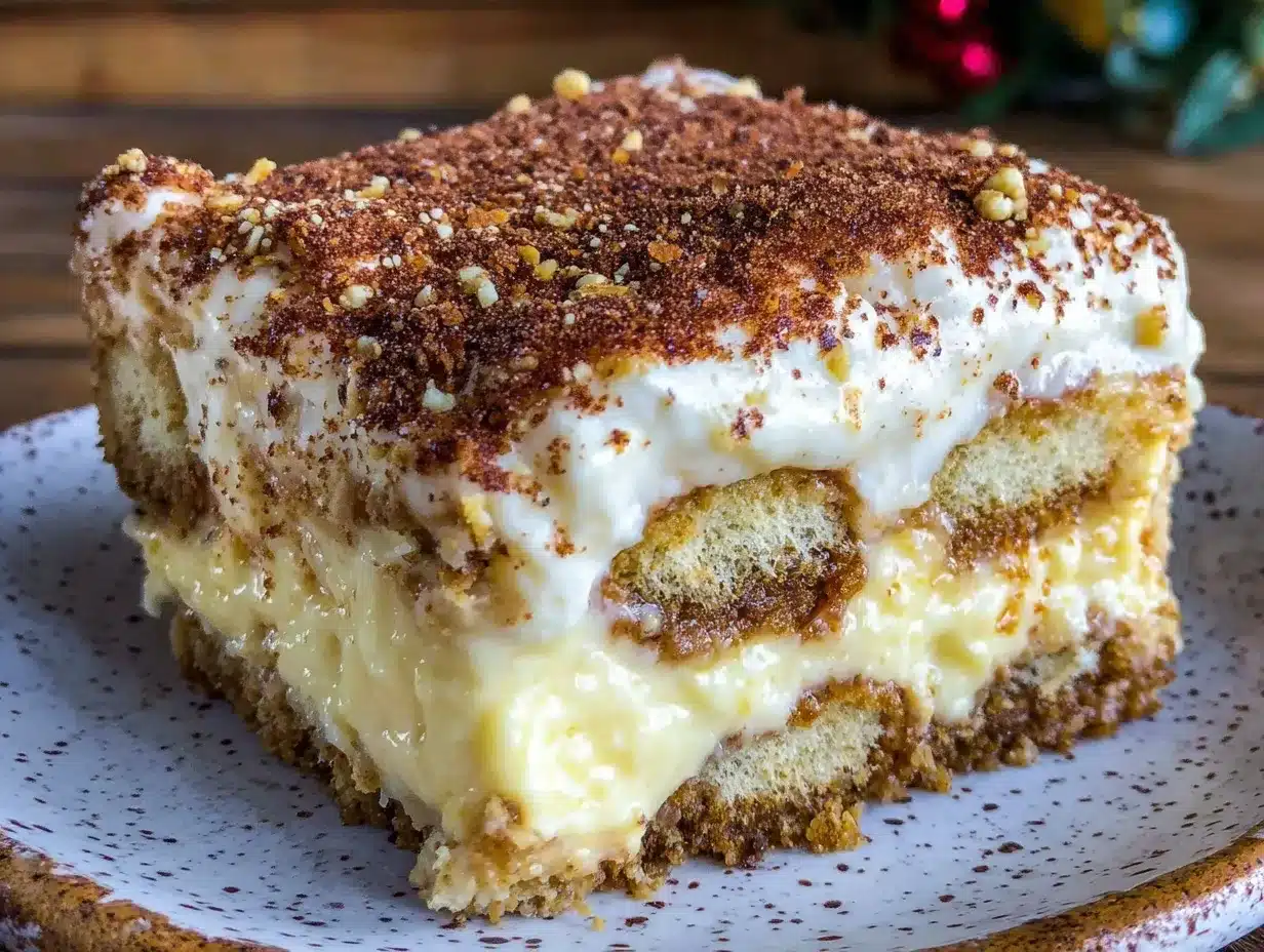 decadent tiramisu with eggnog cream preparation steps