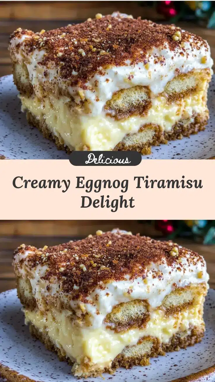 decadent tiramisu with eggnog cream recipe