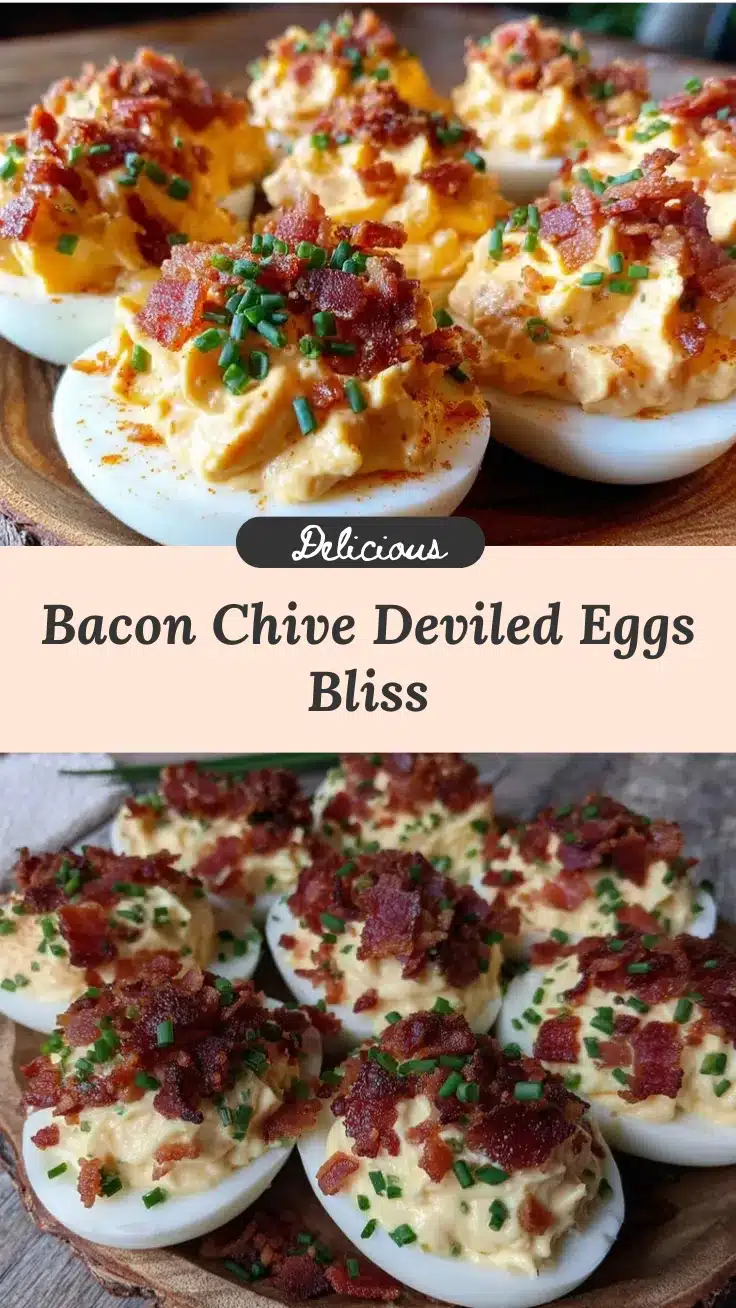 deviled eggs with bacon and chive recipe
