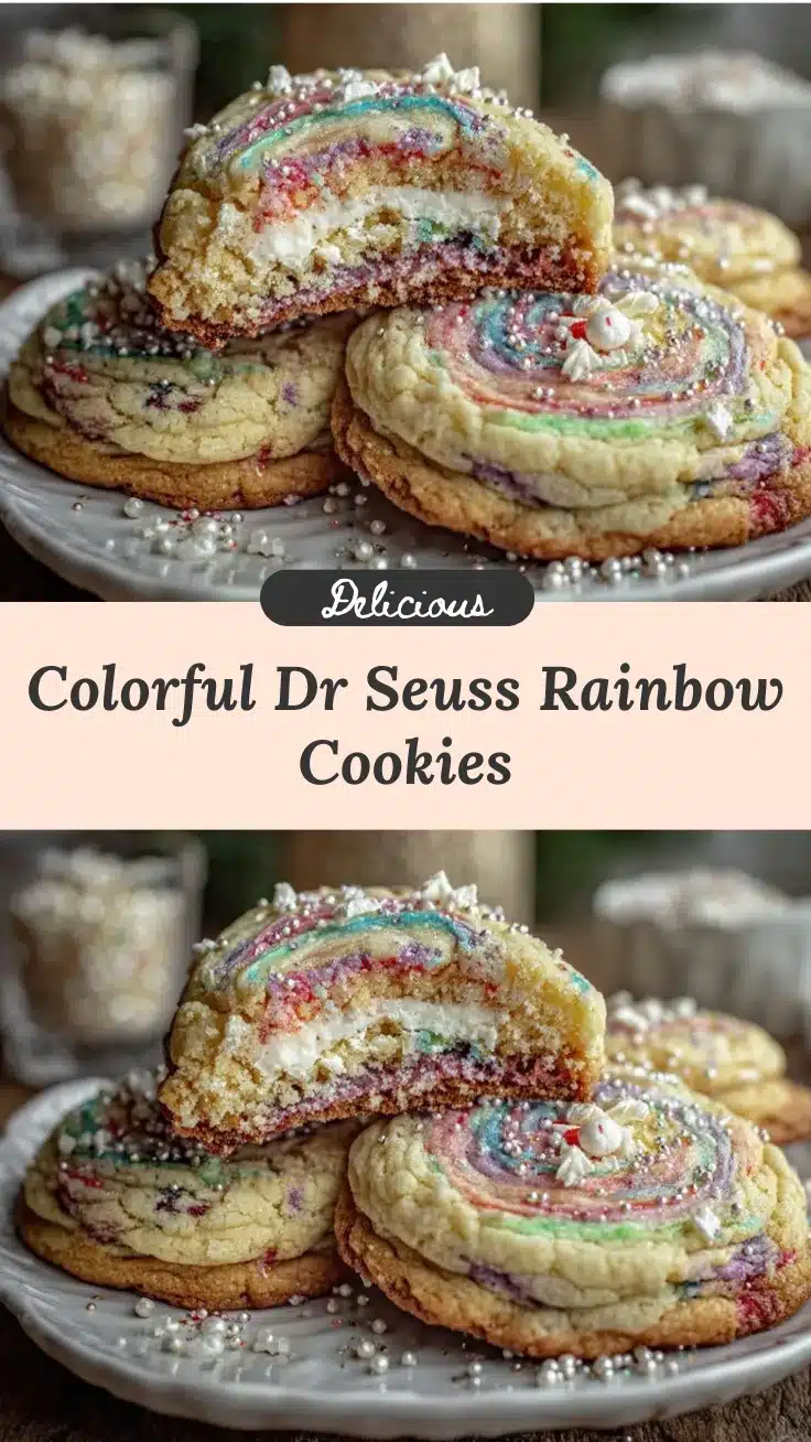 Dr. Seuss Rainbow Tea Party Cookies recipe