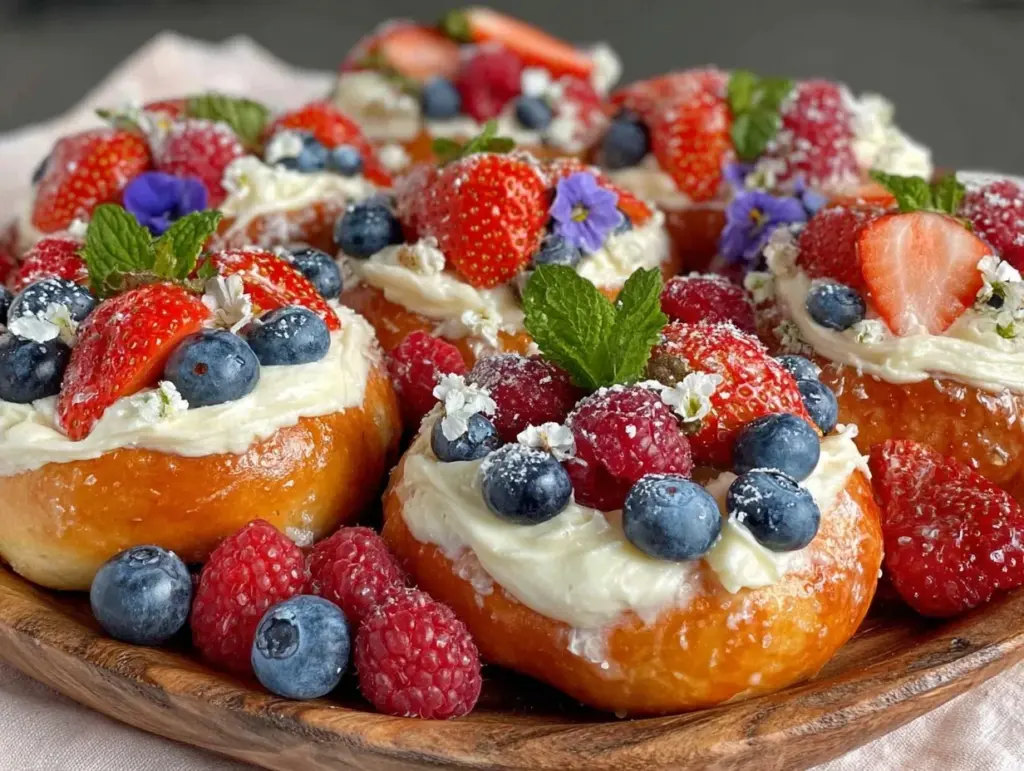 frosted berry bagel board - featured image
