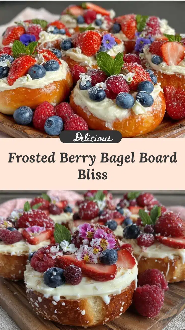 frosted berry bagel board recipe