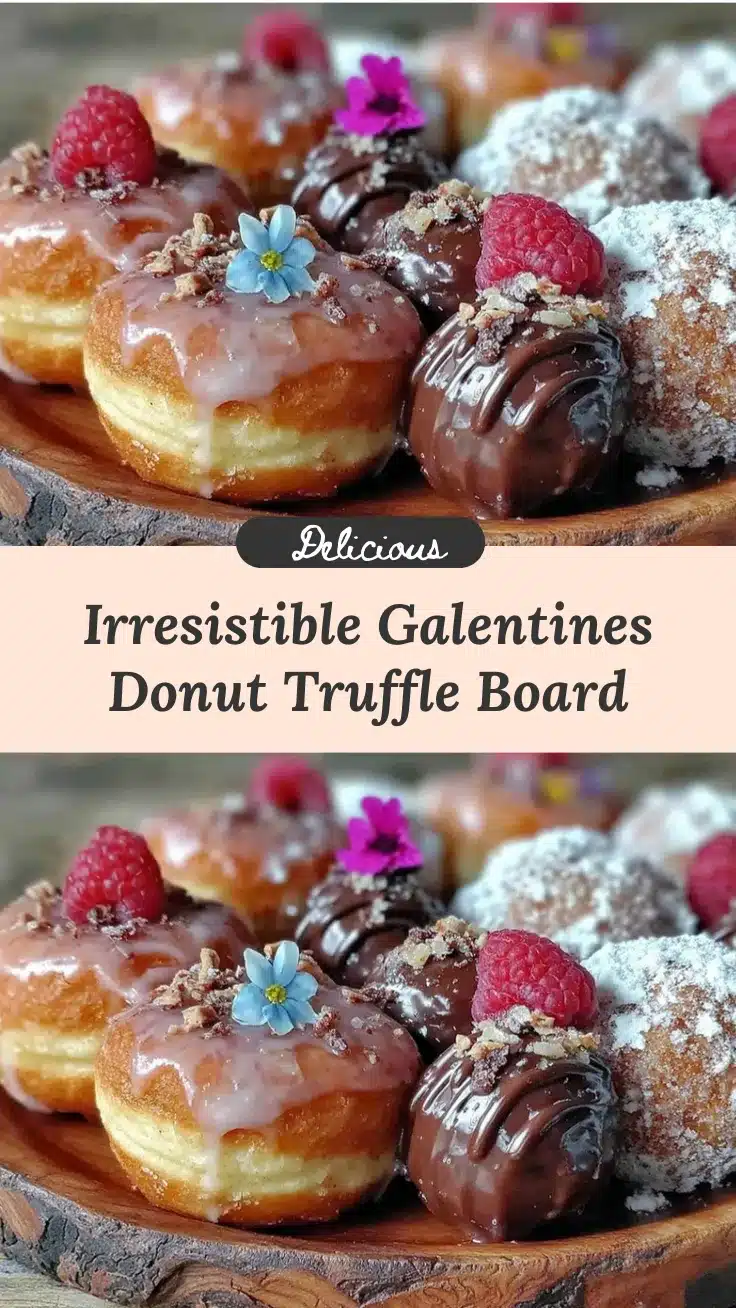 Galentine’s Donut & Truffle Dessert Board recipe