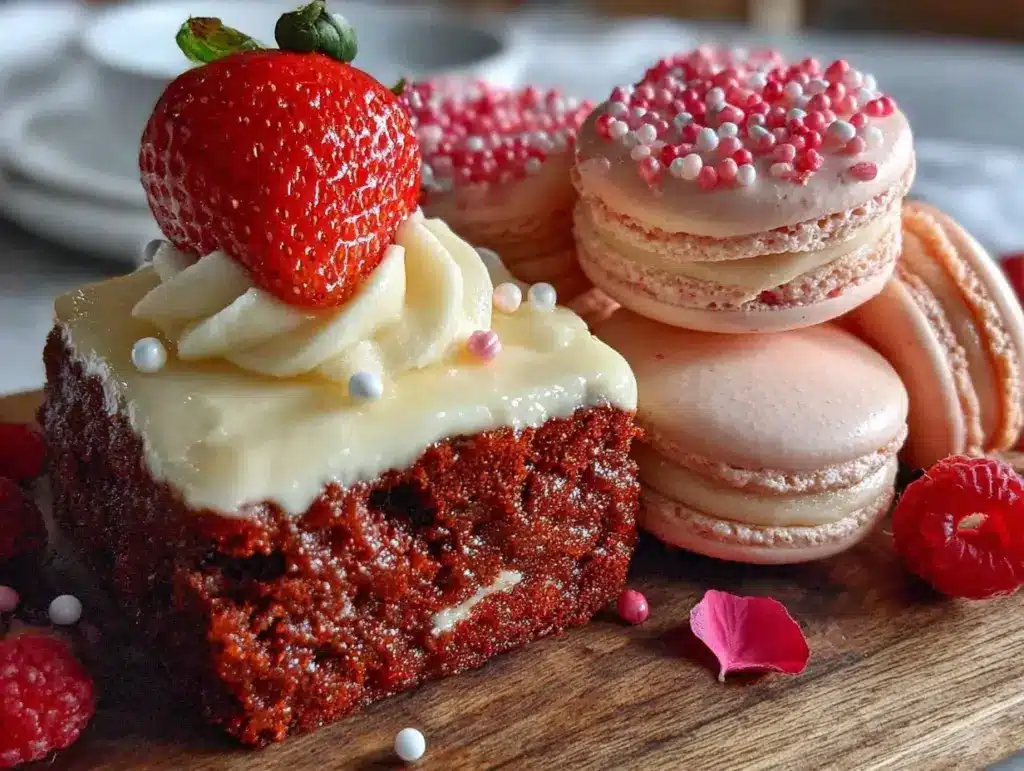 Galentine’s Red Pink Dessert Trio Board - featured image