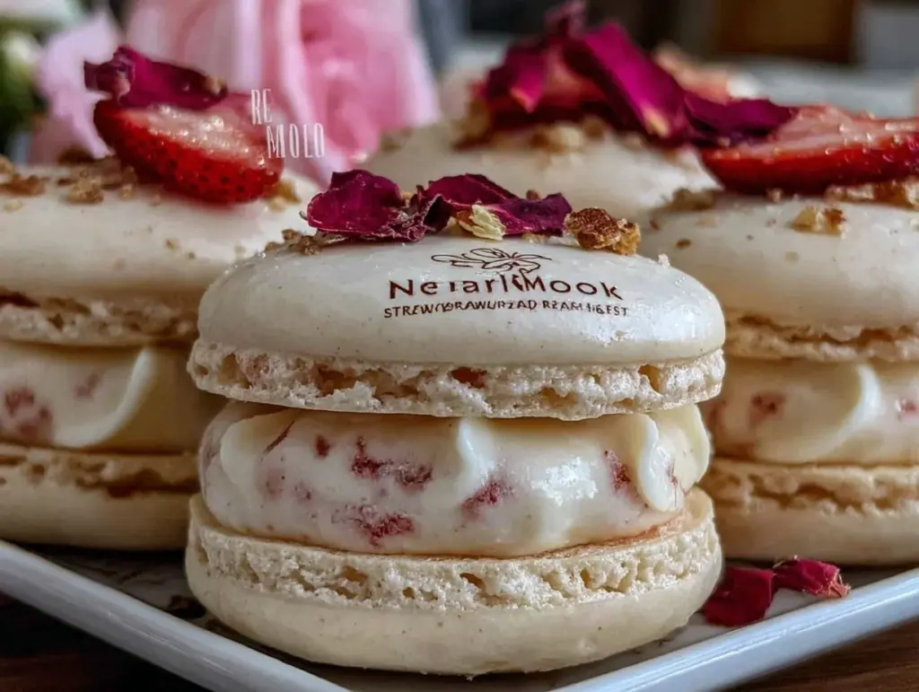 Galentines Strawberry Rosé Macaron Tray - featured image