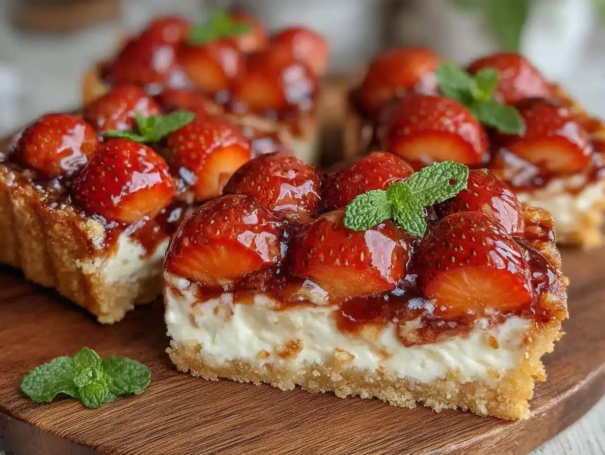 galentines strawberry tart bars preparation steps
