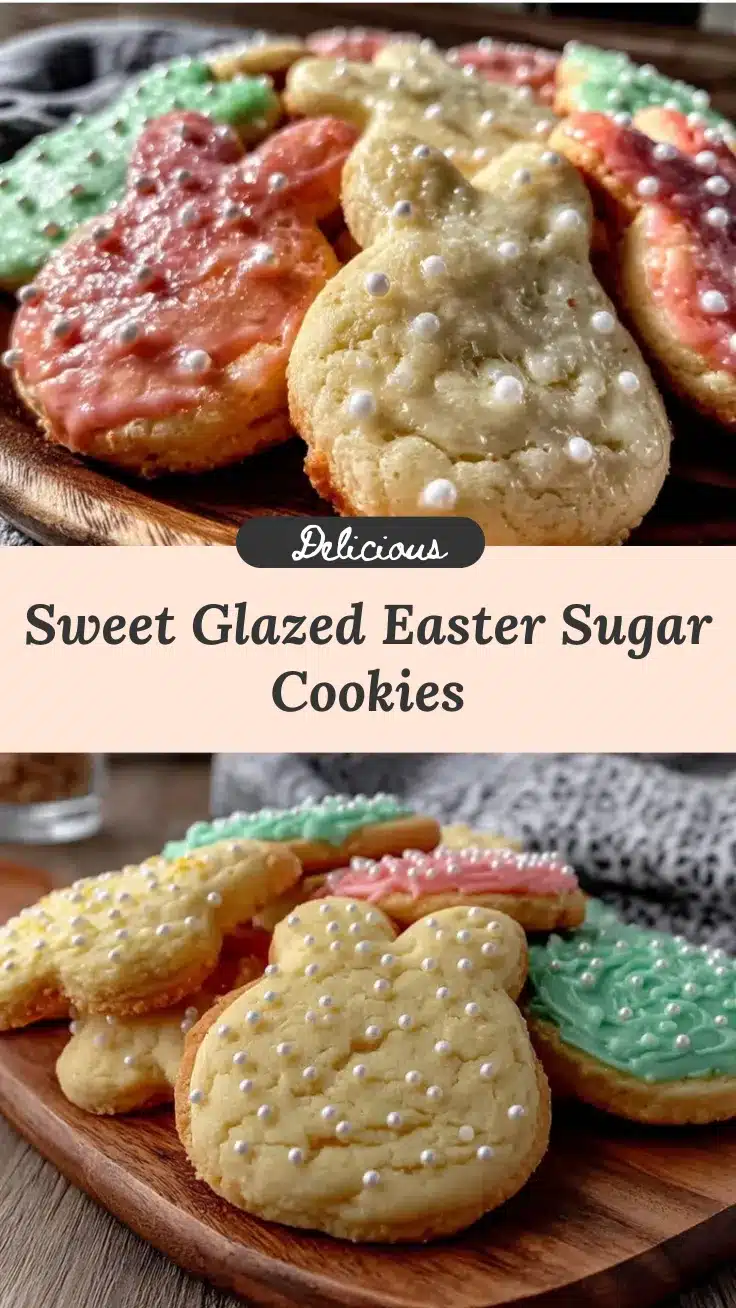 glazed Easter sugar cookies recipe