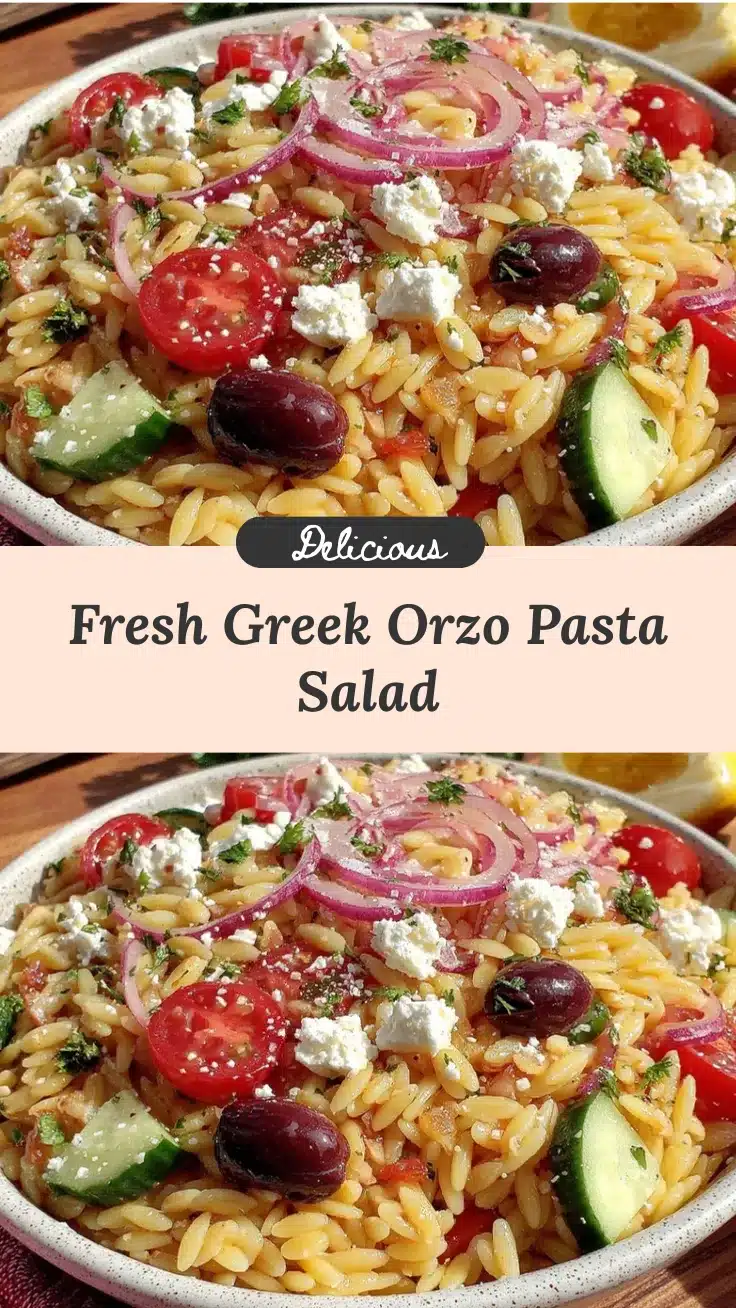 Greek orzo pasta salad recipe
