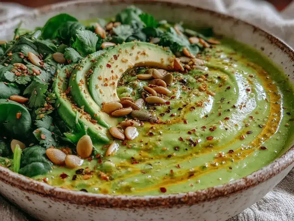 green goddess detox soup - featured image