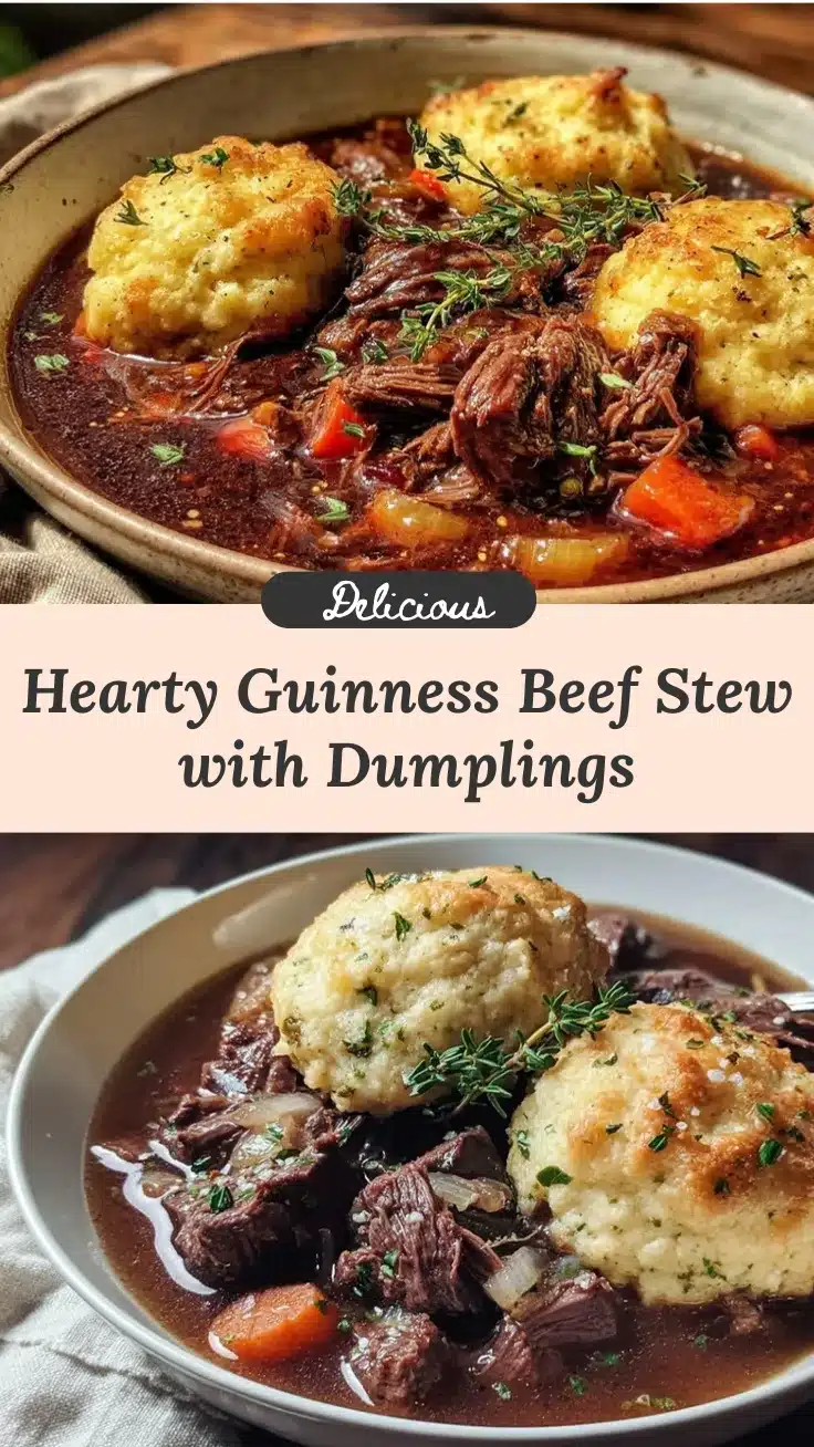 guinness beef stew with soda bread dumplings recipe