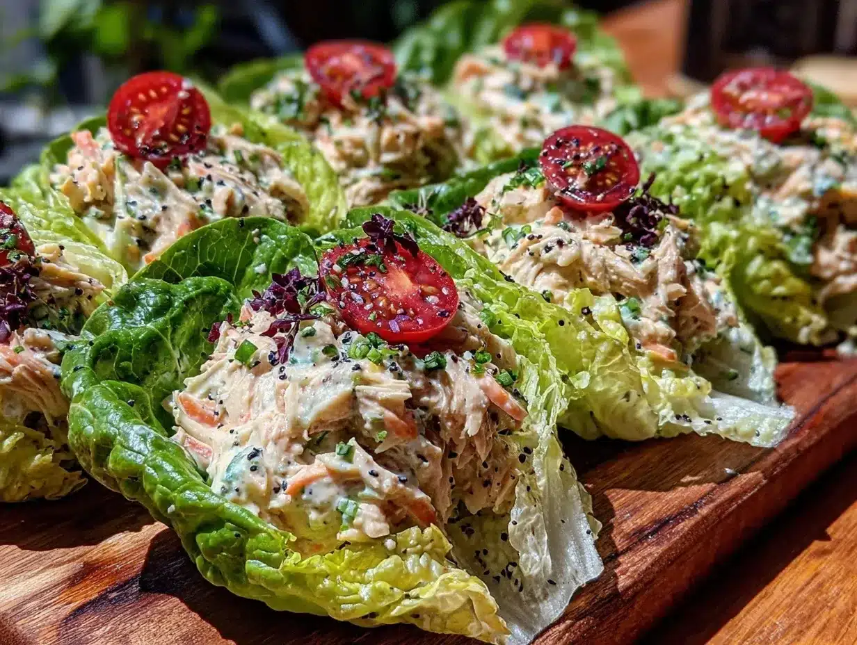 healthy chicken ranch lettuce sliders preparation steps