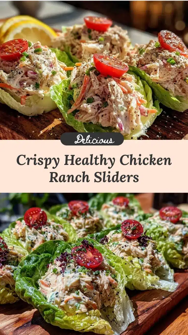 healthy chicken ranch lettuce sliders recipe