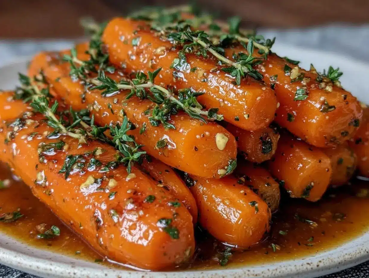 honey glazed carrots with thyme preparation steps