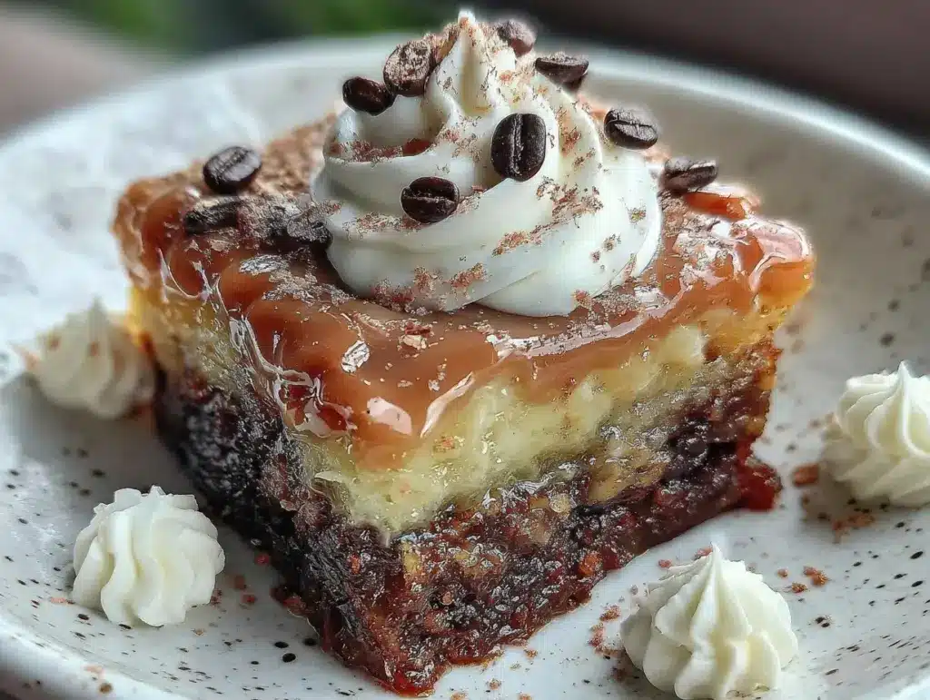 Irish Coffee Poke Cake - featured image