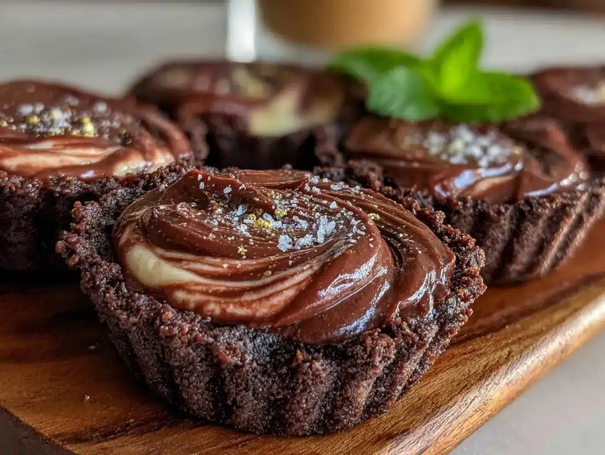 Irish Cream Chocolate Tart Cups preparation steps