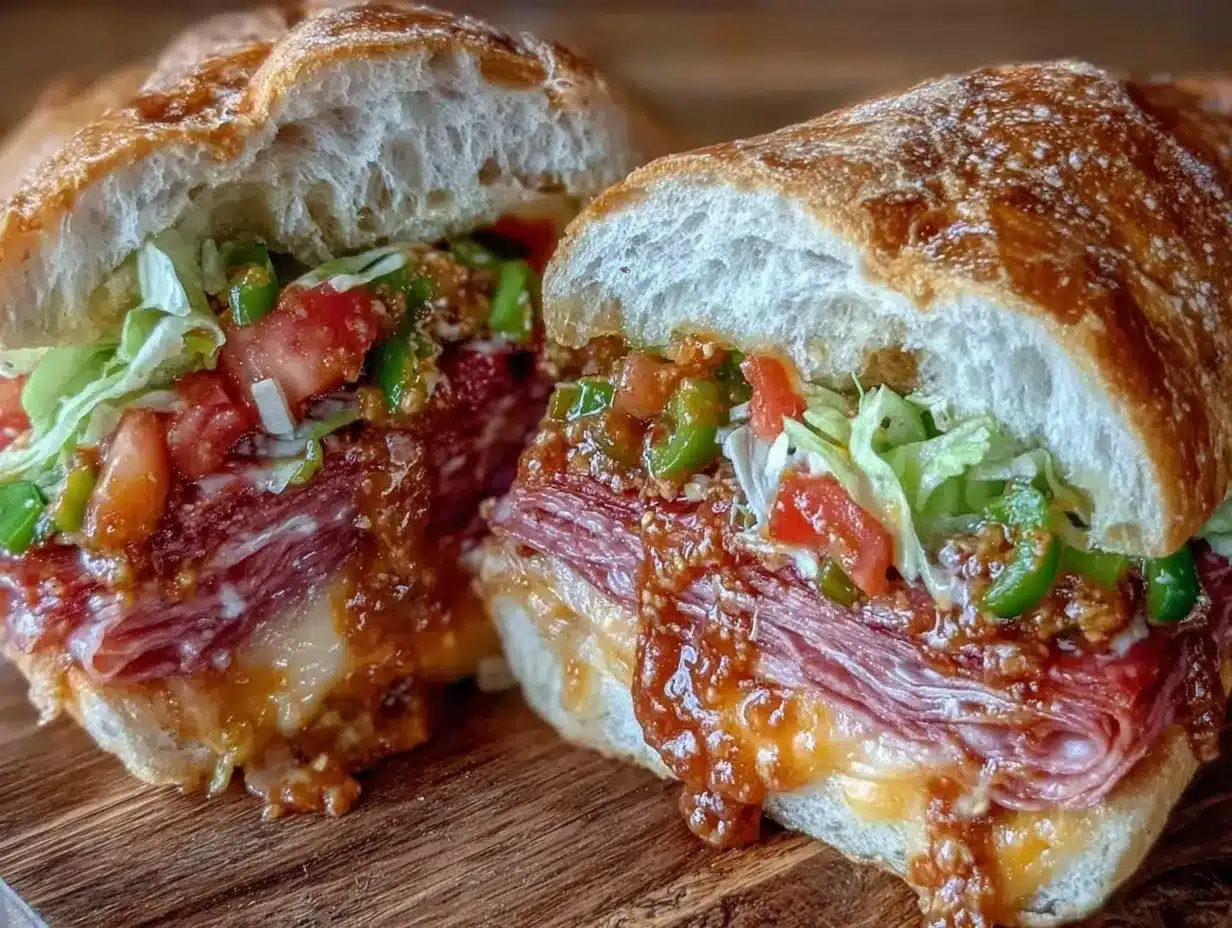 italian sub with zesty giardiniera preparation steps