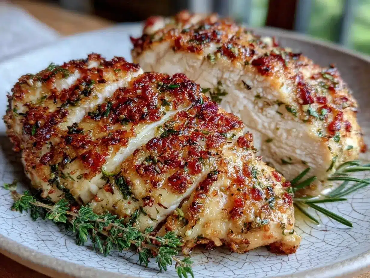 juicy baked chicken breast with italian herbs preparation steps