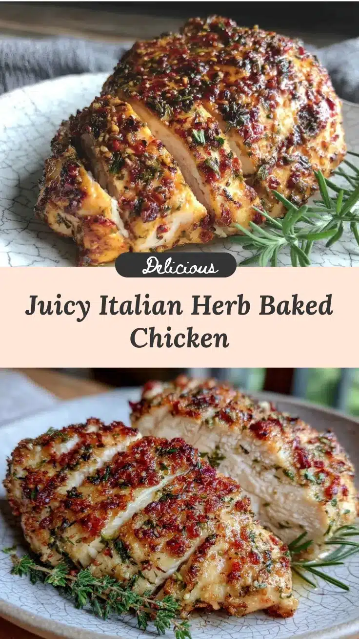 juicy baked chicken breast with italian herbs recipe