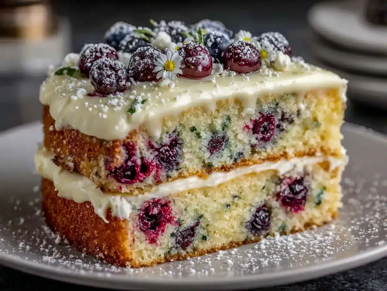 lemon blueberry Easter bunny cake preparation steps