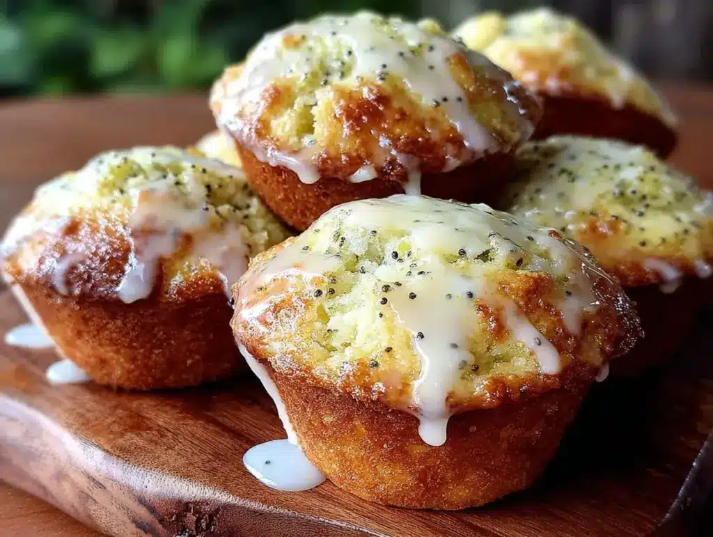 lemon poppy seed muffins - featured image