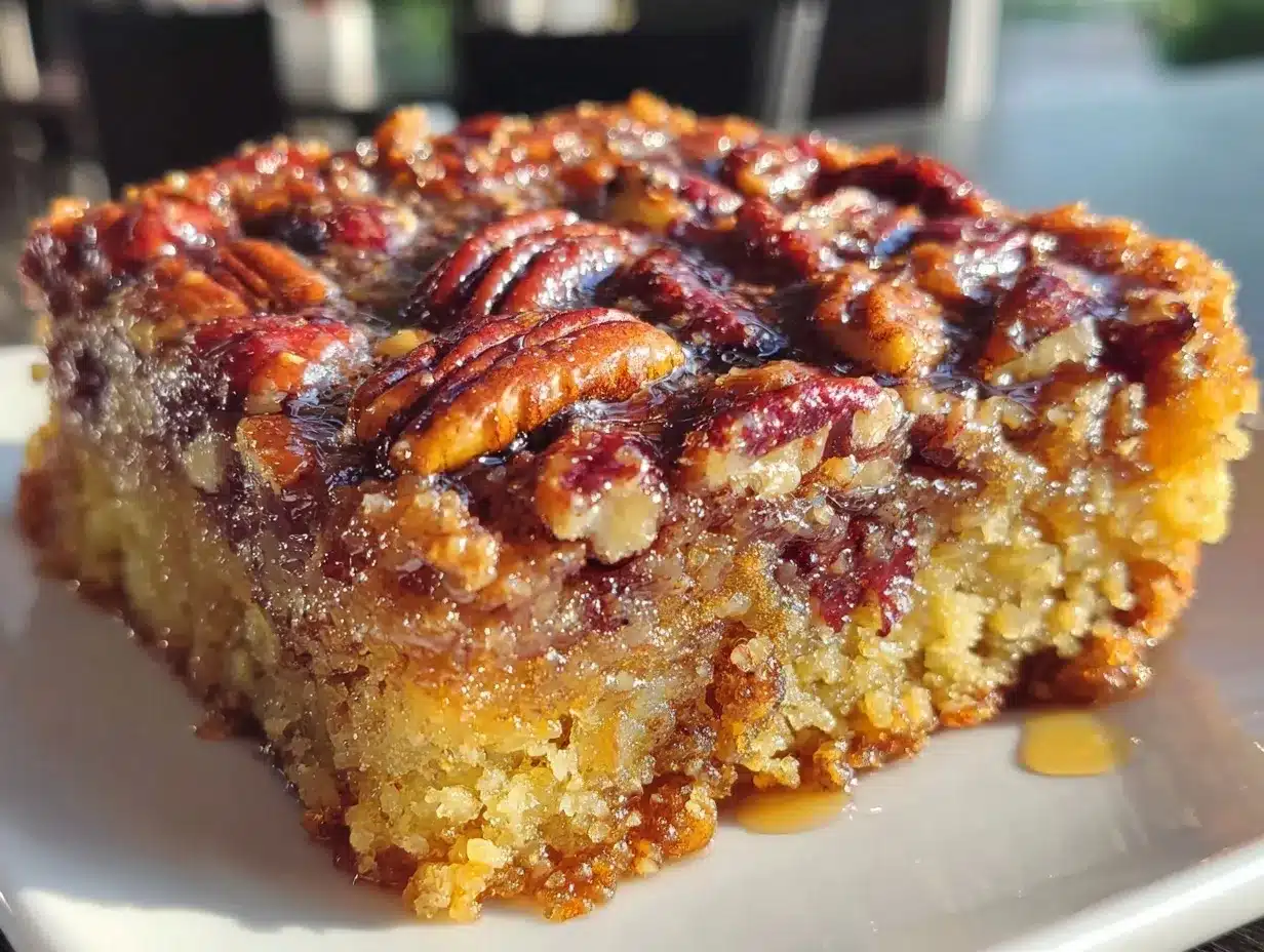 maple pecan blondies preparation steps