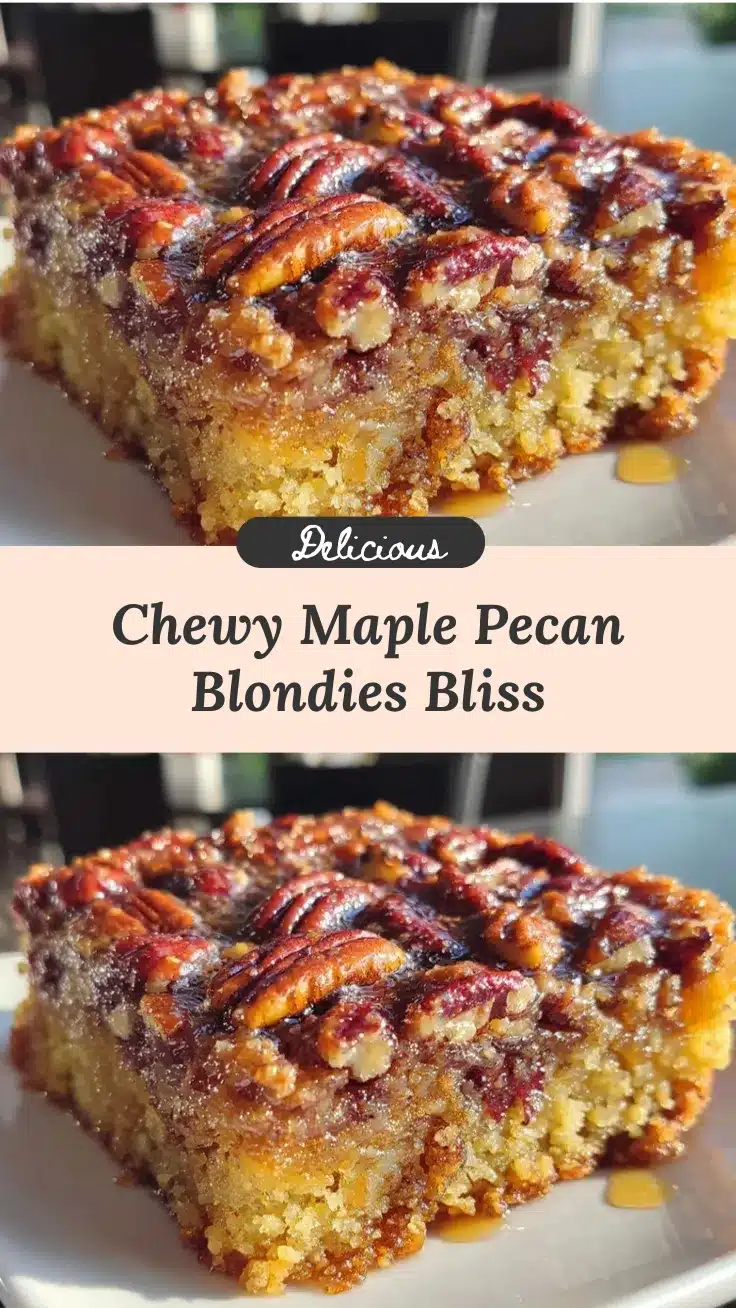 maple pecan blondies recipe