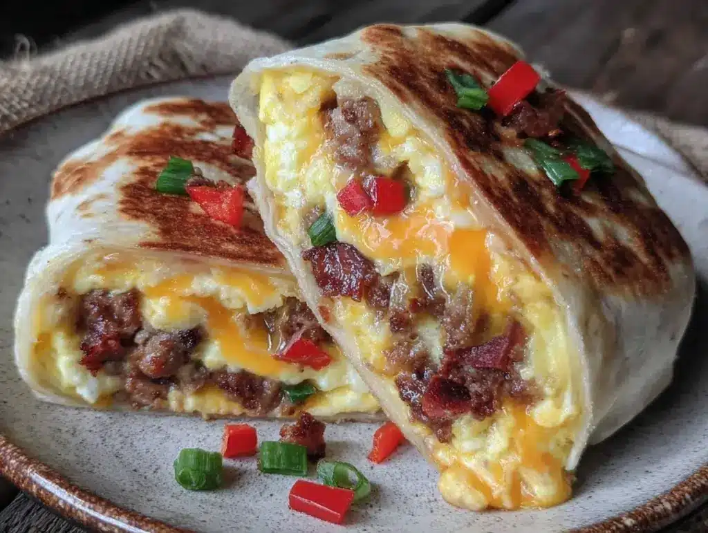 microwave breakfast burrito - featured image