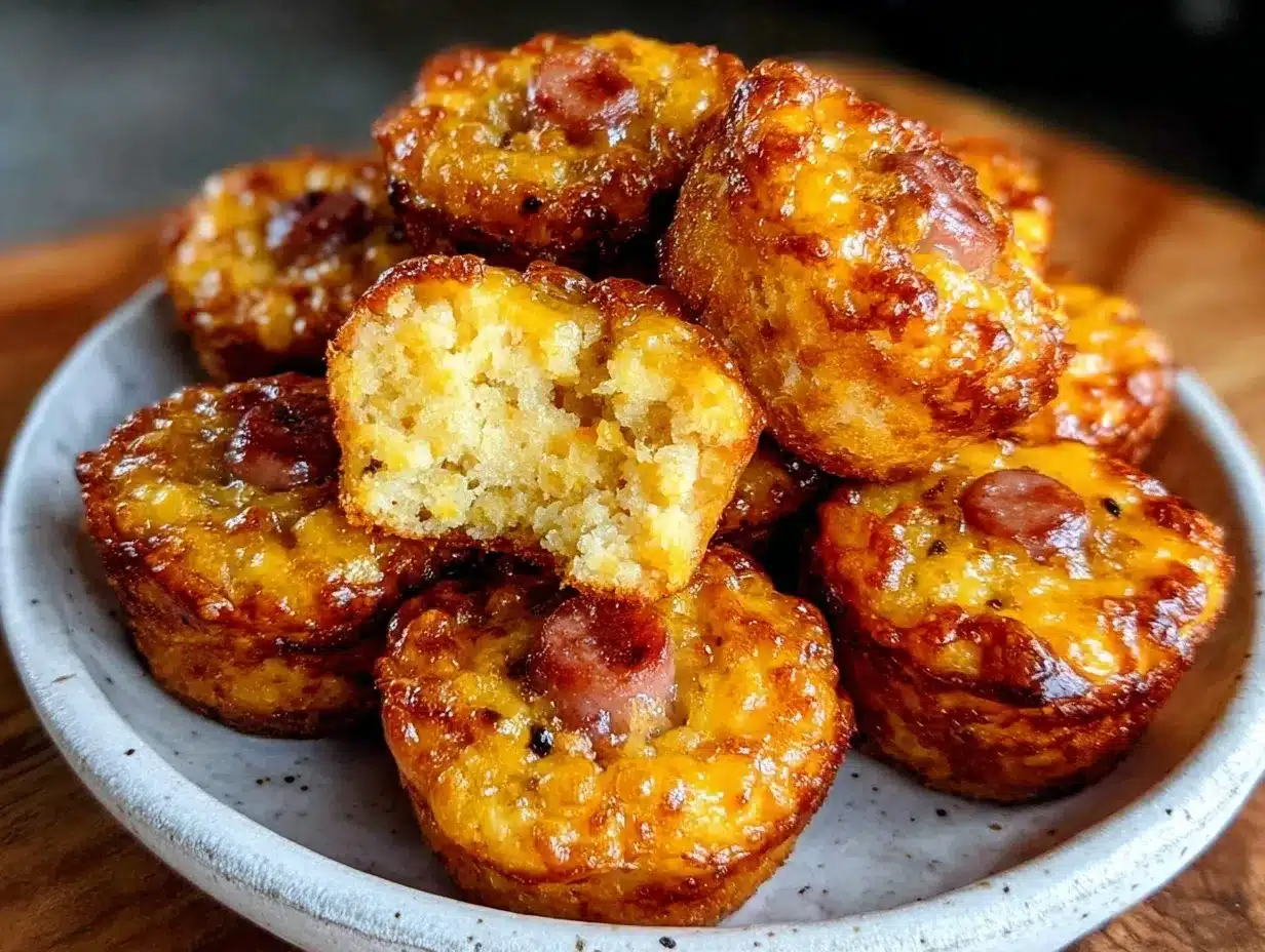 mini corn dog muffins preparation steps