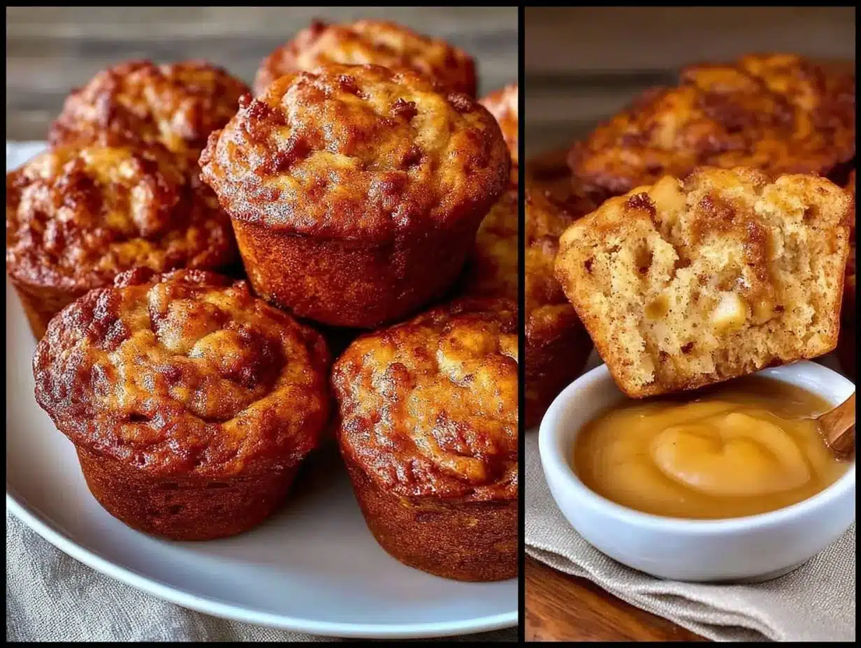 no sugar apple sauce muffins preparation steps