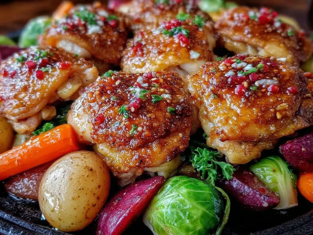 one-pan honey mustard chicken preparation steps