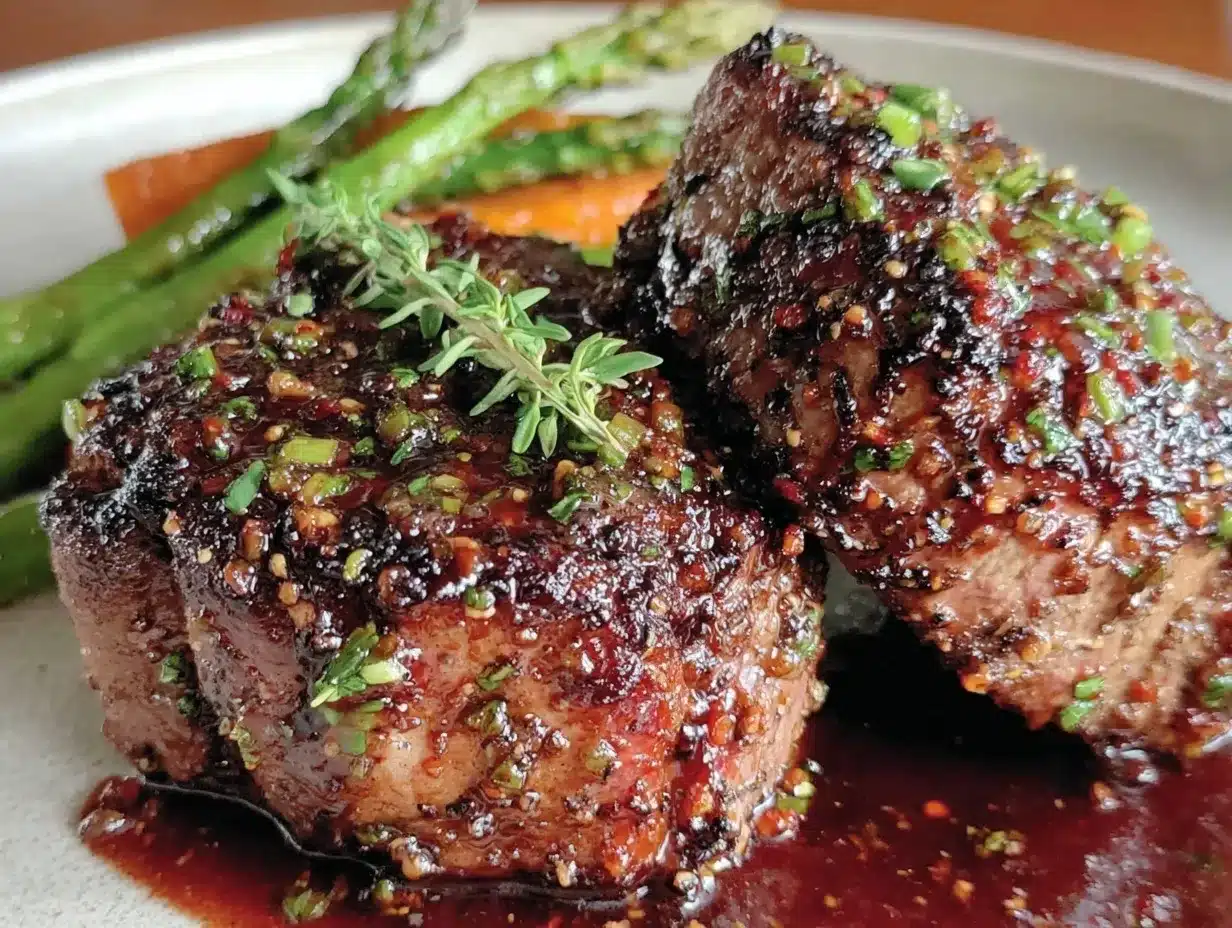 pan-seared filet mignon preparation steps