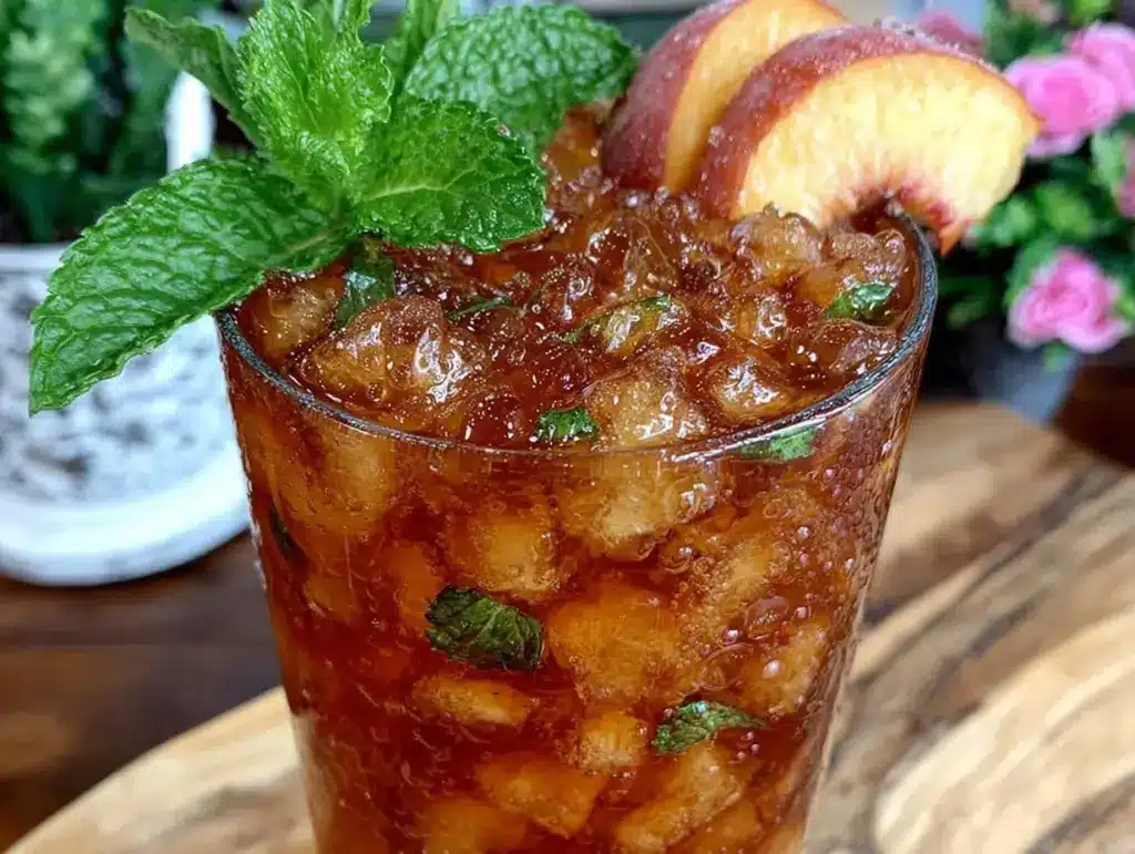 peach iced tea - featured image