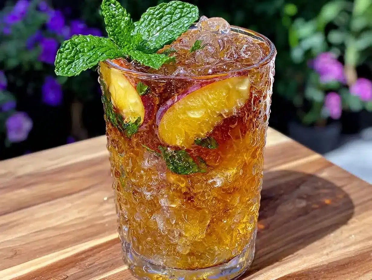 peach iced tea preparation steps