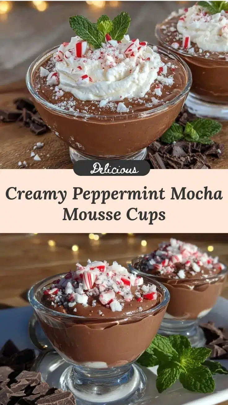 peppermint mocha mousse cups recipe