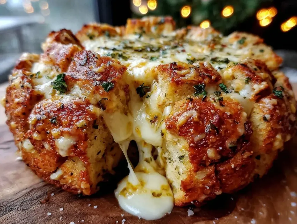 pull-apart garlic bread pizza dip - featured image
